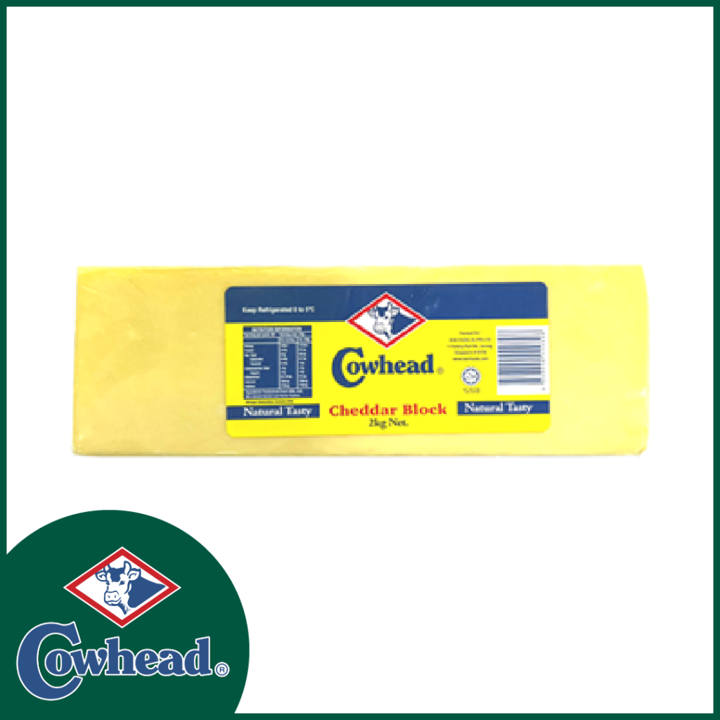 COWHEAD CHEDDAR CHEESE BLOCK 2KG Ben Mart