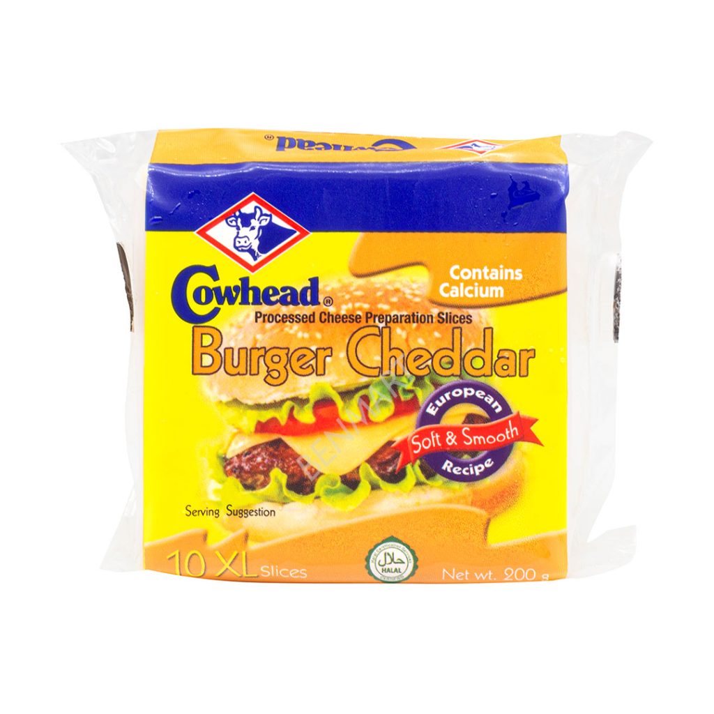 Cowhead Processed Cheese Burger Cheddar 200g Ben Mart